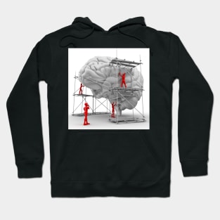 Brain with workers, mental health (F003/4061) Hoodie